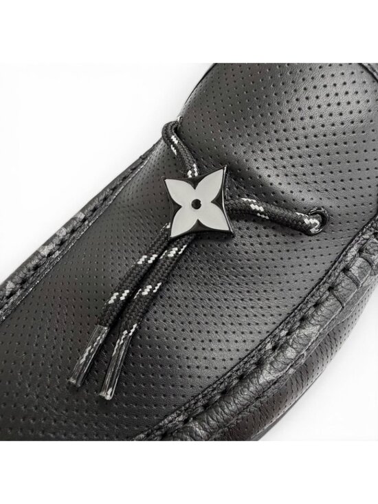 Louis Vuitton LV Line Monogram Flower Leather Loafers Driving Shoes 7.5 main image 11